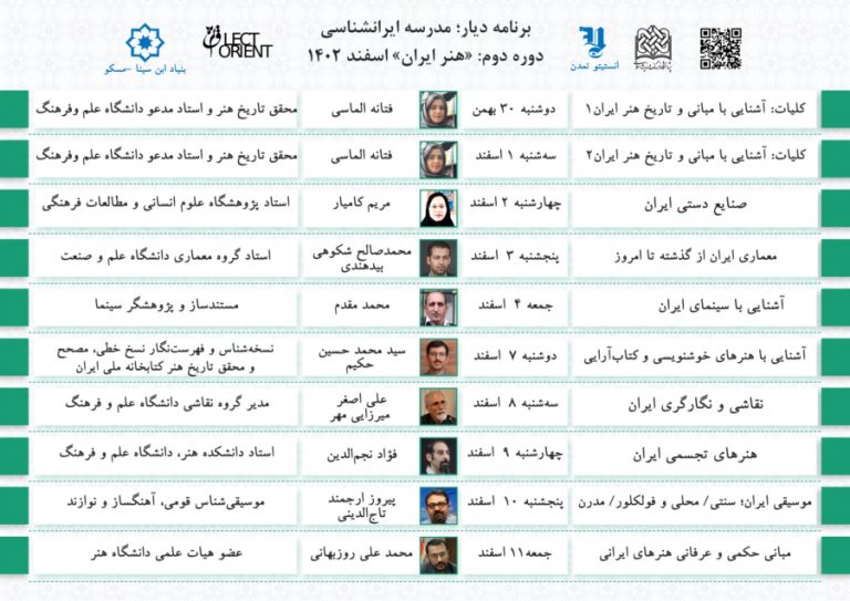 دوره تخصصی «هنر‍ ایران» ويژه اساتید و دانشجویان روس